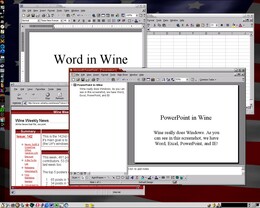 Wine - MS-Word und MS-PowerPoint