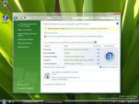 Windows Vista Systemsteuerung Build 5342
