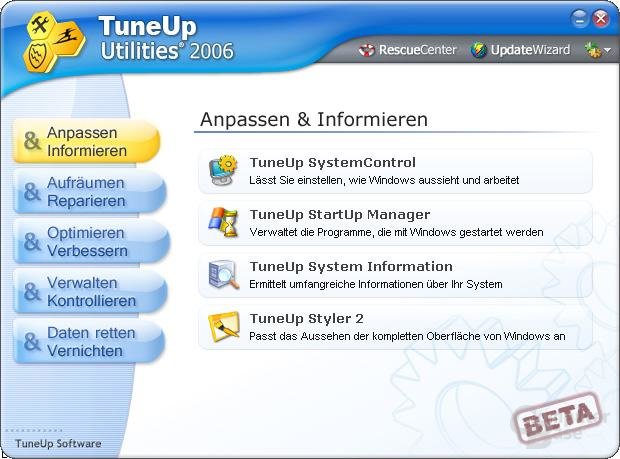 TuneUp 2006 Beta