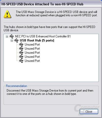 Iomega am langsamen USB 1.1