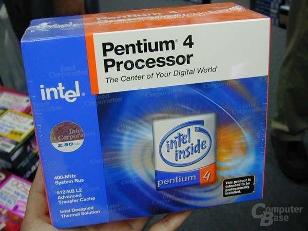 Verpackung vom Pentium 4 mit 2.5 GHz