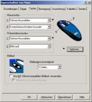 Cordless Presenter Software - Tasten