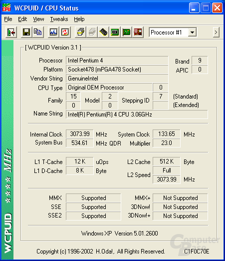 WCPUID P4T533-3066
