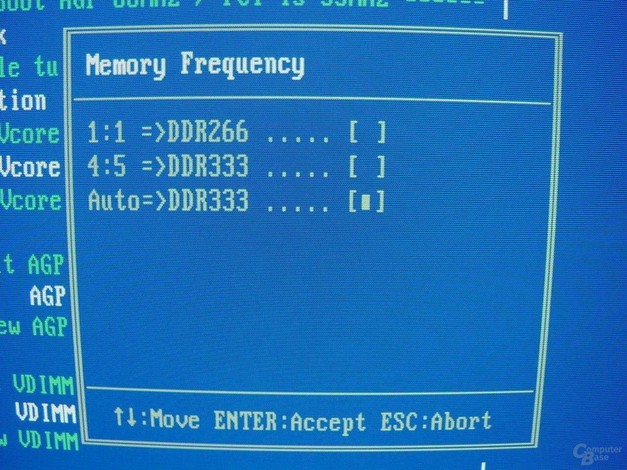 EP-4GEAEI - BIOS - Memory-MHz