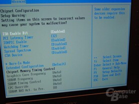 Bios Konfiguration