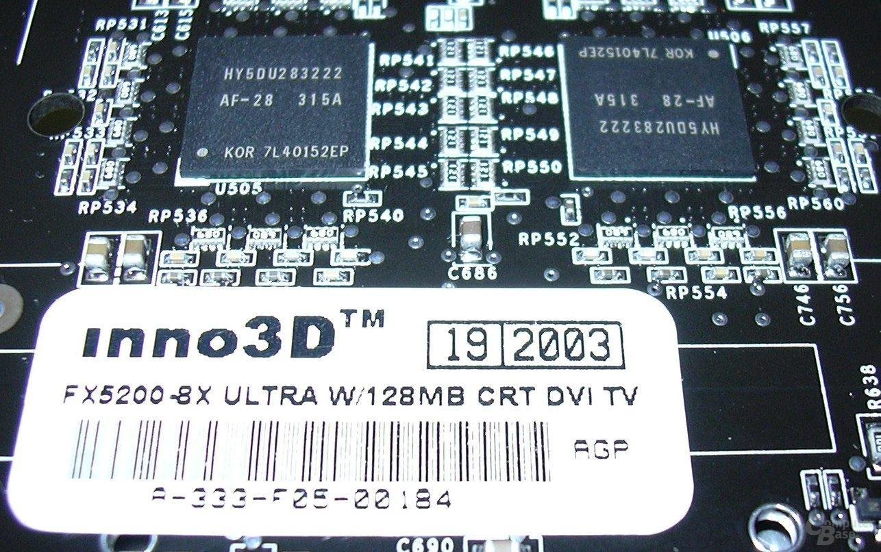 FX5200u Backside Label & RAM