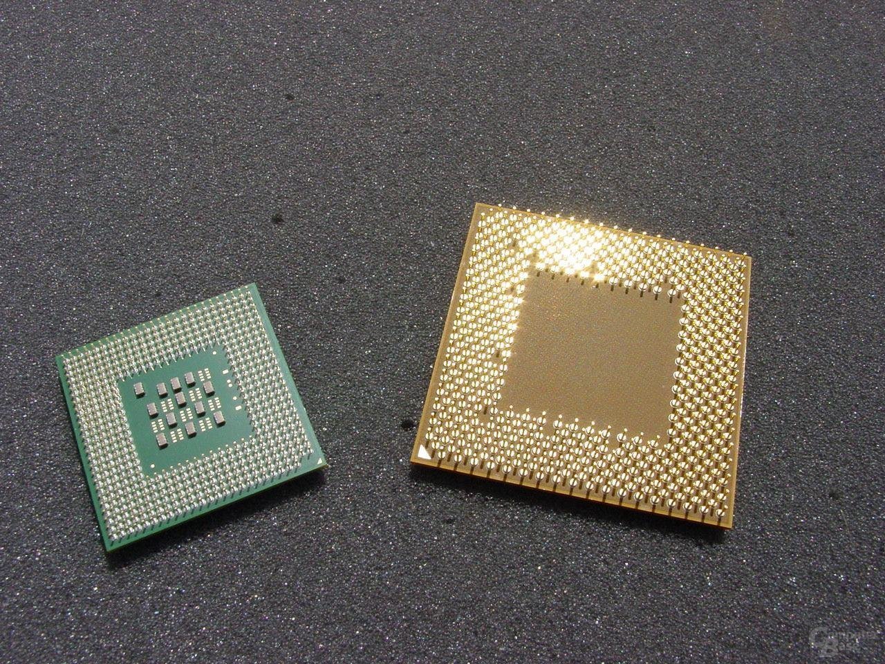 Intel Pentium 4 3,2 GHz und Athlon XP 3200+