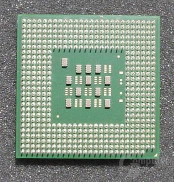 Intel Pentium 4 3,2 GHz von unten