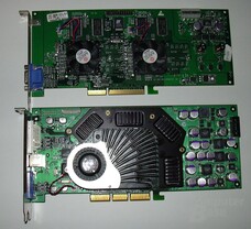 nV GFFX5900u Karte Größenvergleich vs. V5 5500
