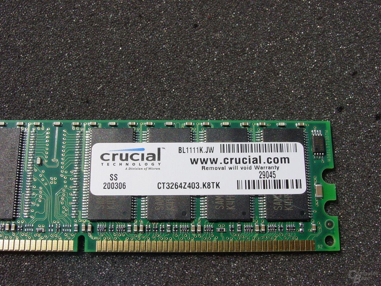 Crucial DDR400 256MB