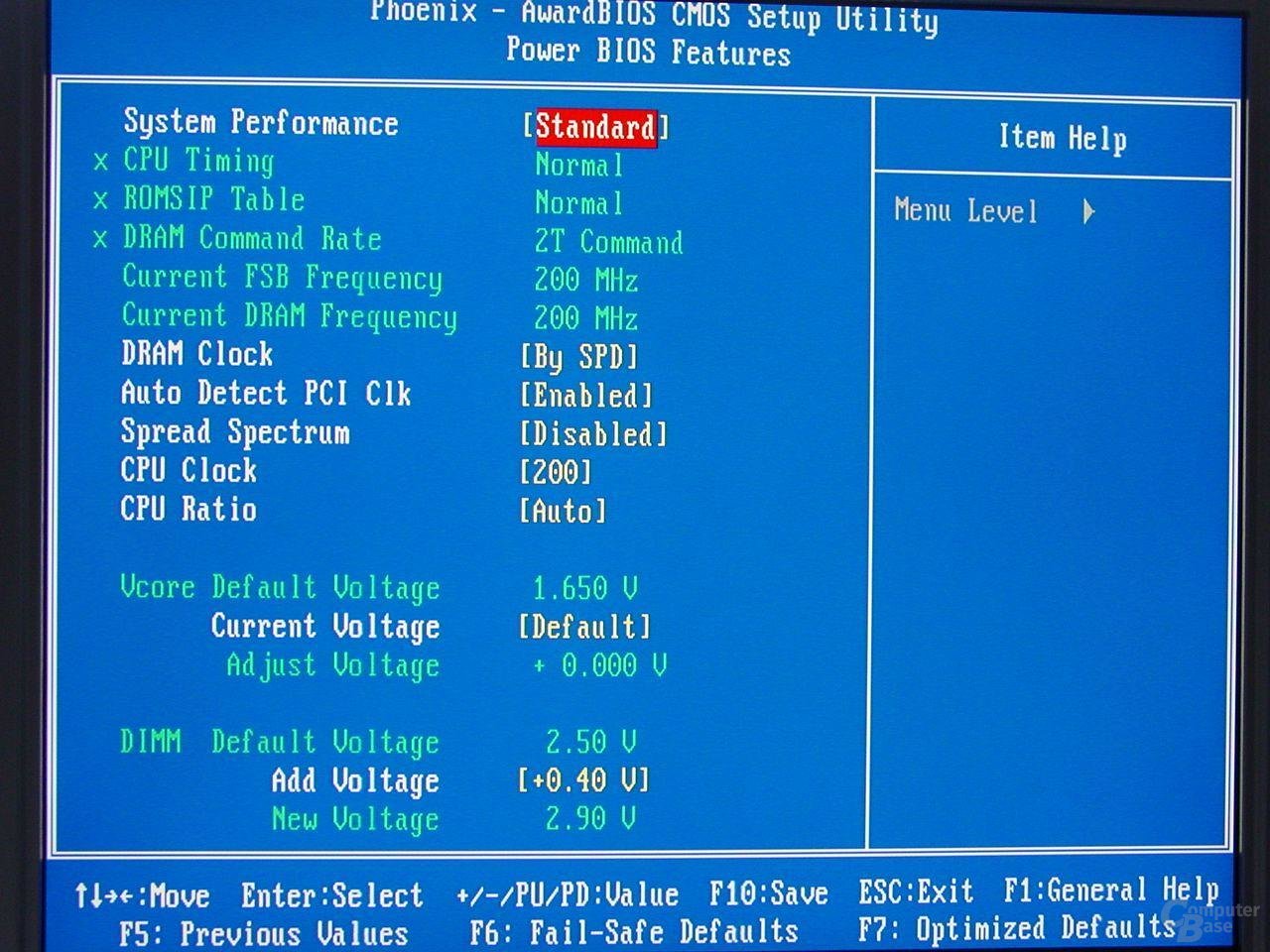 Bios - "Power Features"