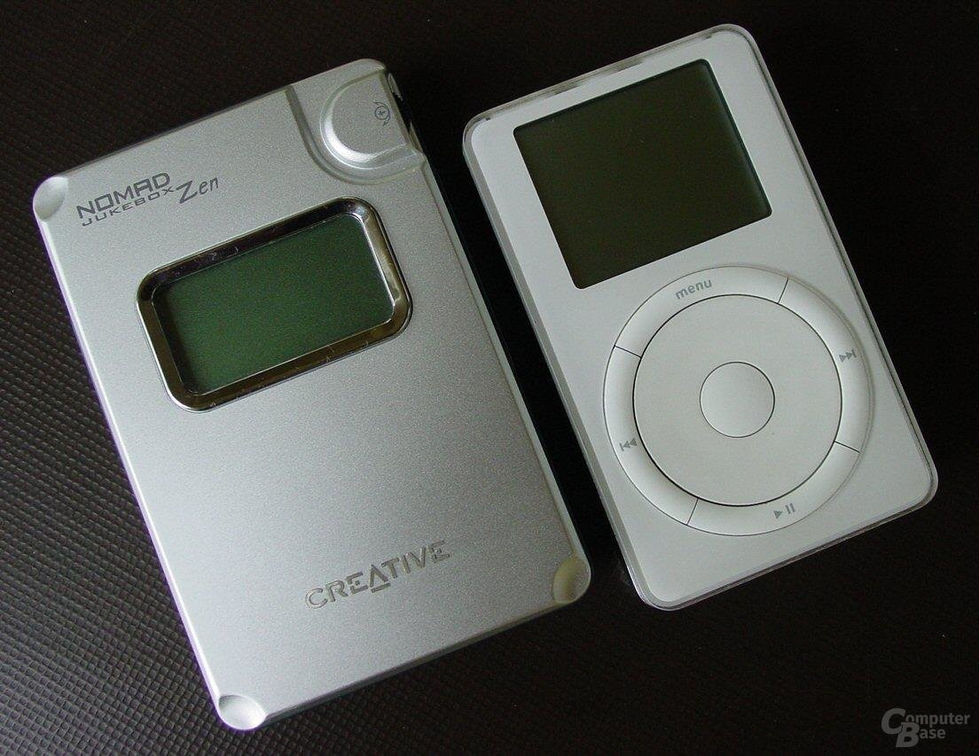 Creative Jukebox Zen vs. Apple iPod 1. Gen