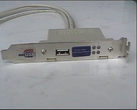 USB Slotblech mit Diagnose-LEDs