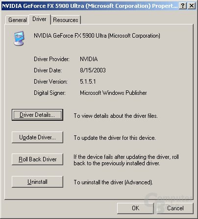 Windows XP 64 Edition Beta Detonator Treiber 51