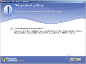 Windows XP 64bit AMD64 not supported