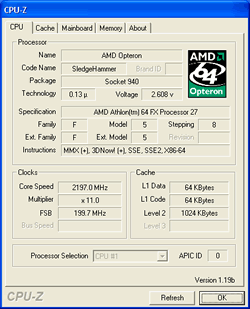 Athlon 64 FX als Opteron erkannt