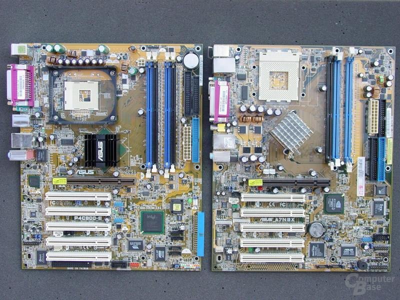 i875P und nForce 2 400 Ultra Board