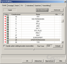 WinDVR Einstellungen