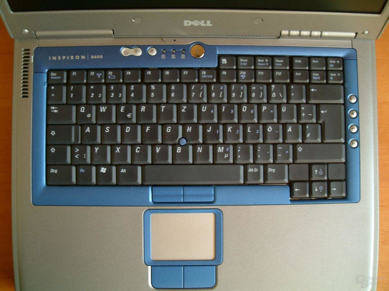 Tastatur, Trackstick und Touchpad