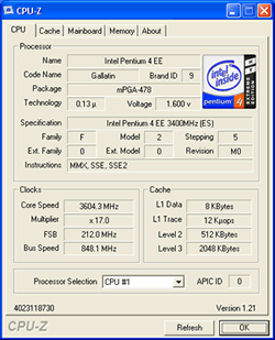 Overclocking Pentium 4 Extreme Edition