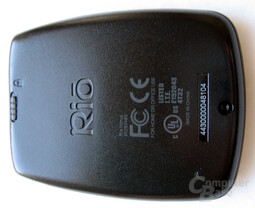 RIO MP3-Player - Unterseite