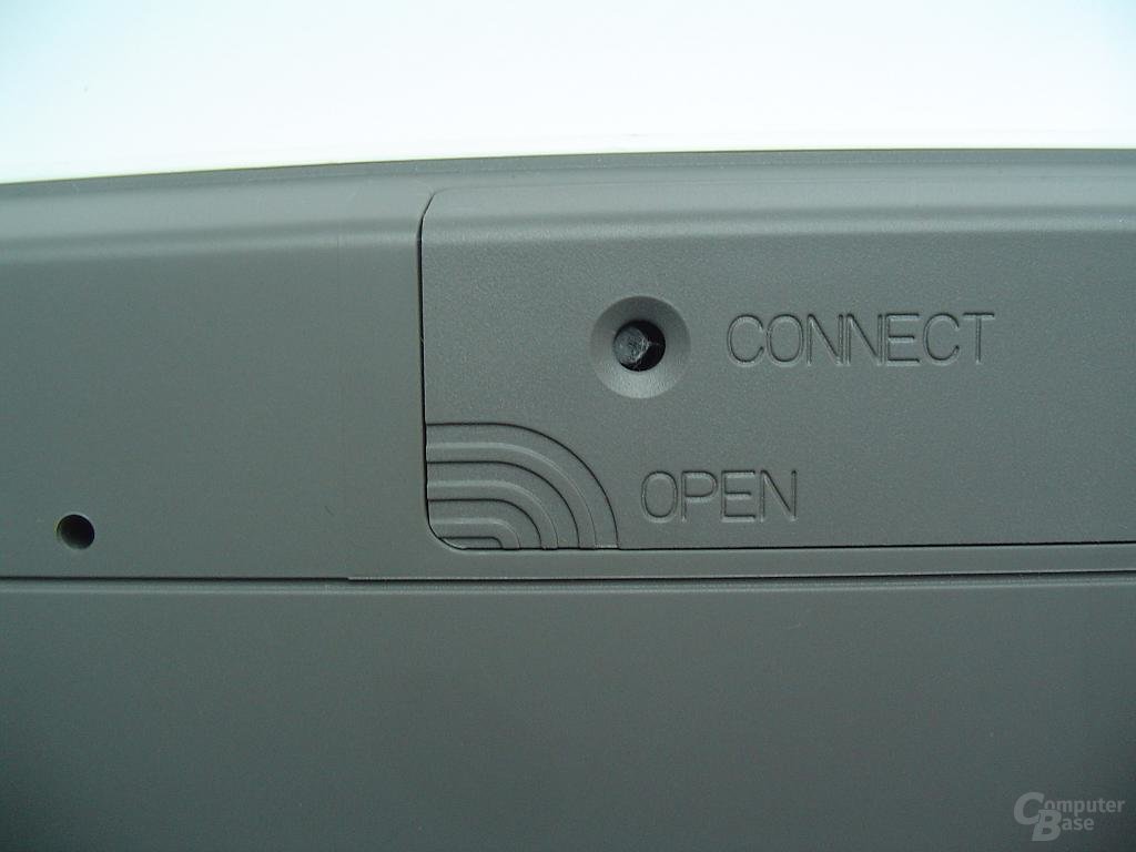 Batteriefach und Connect Button