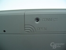 Batteriefach und Connect Button