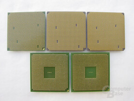 AMDs Athlon 64 im Überblick - Oben Links der Prozessor für den neuen Sockel 939
