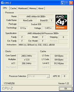 Athlon 64 3800+ Sockel 939