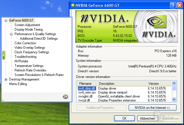 nVidia ForceWare 65.76