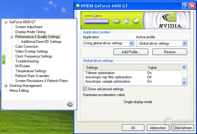 nVidia ForceWare 65.76