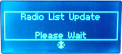 Noxon Audio - Display - Update der Radioliste