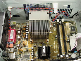 Asus S-presso S1-P111 Deluxe - Installation - Montierter CPU-Kühler