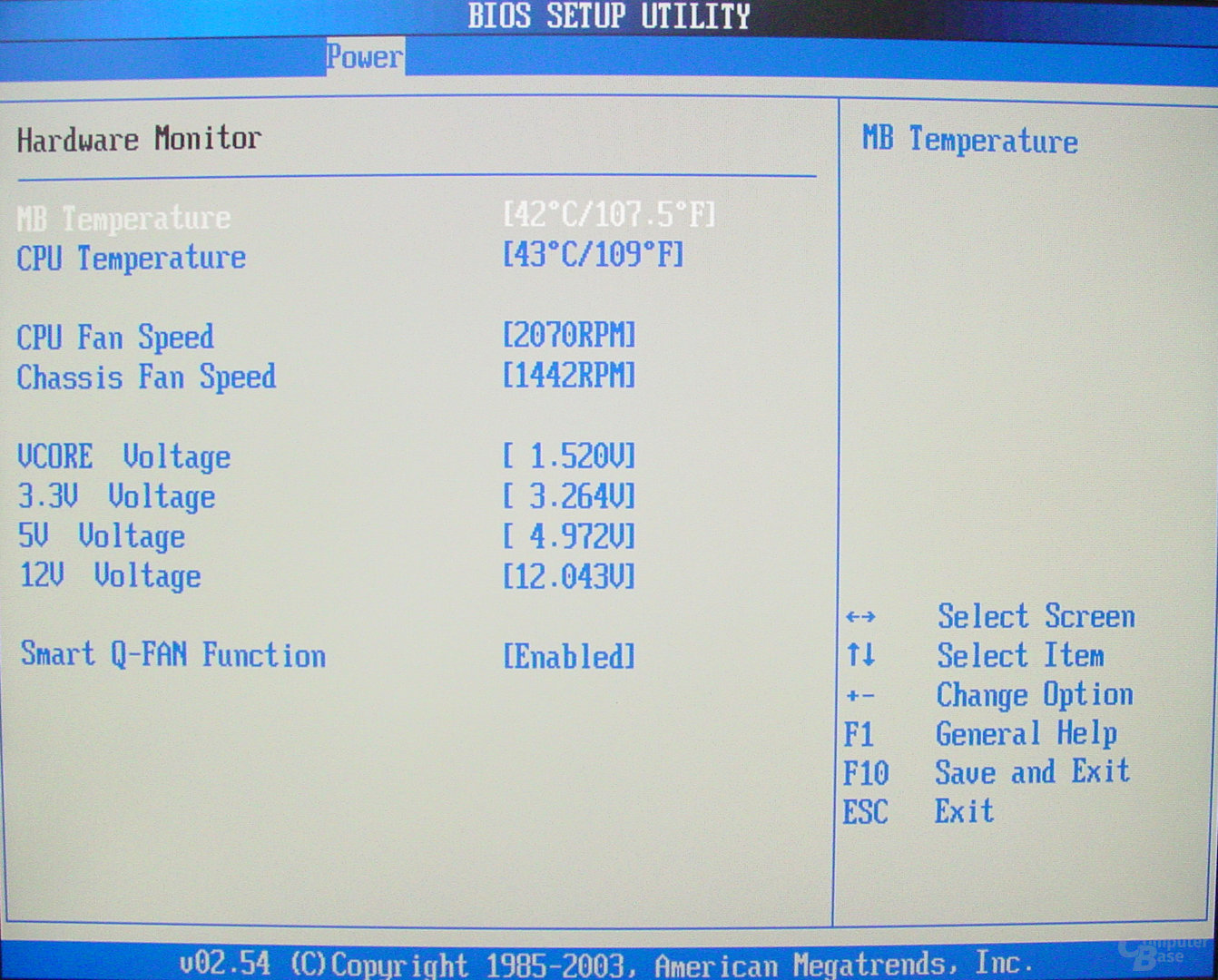 Asus S-presso S1-P111 Deluxe - Bios - Hardware Monitor