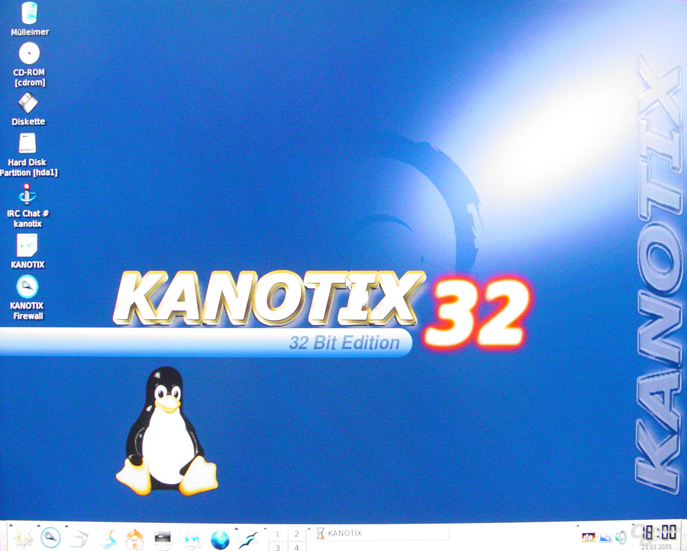 Asus S-presso S1-P111 Deluxe - Linux - Hochgefahrenes Kanotix