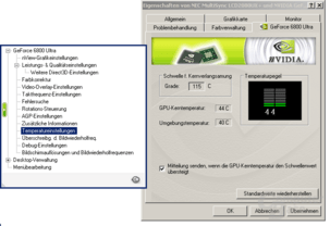 Temperatureinstellungen