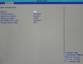 Bios - Advanced System Setup
