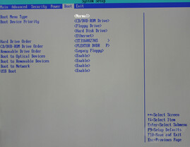 Bios - Boot Options