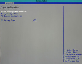 Bios - Chipset Configuration