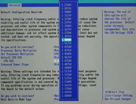 Bios - CPU Voltage