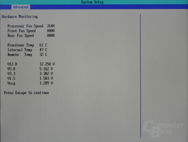 Bios - Hardware Monitoring