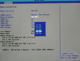 Bios - Memory Frequency