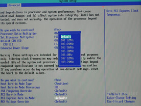 Bios - PCI Express Override