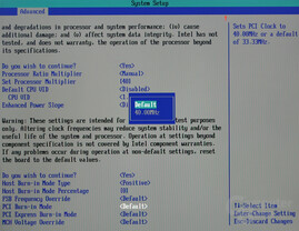 Bios - PCI Override