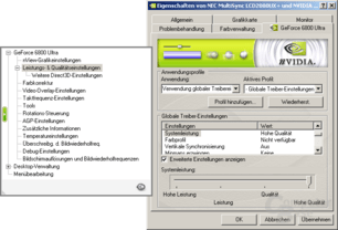 Qualitätsstufen des ForceWare-Treiber