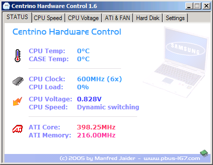 Centrino Hardware Control - Status