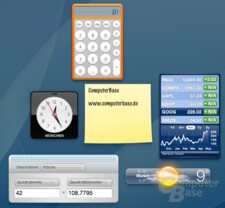 Apple Mac OS „Tiger“: Dashboard