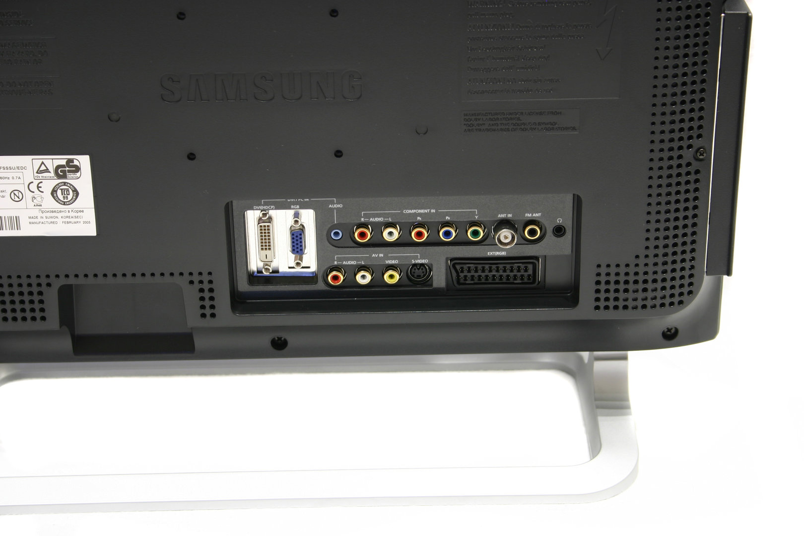 Samsung SyncMaster 730MP - Anschlüsse