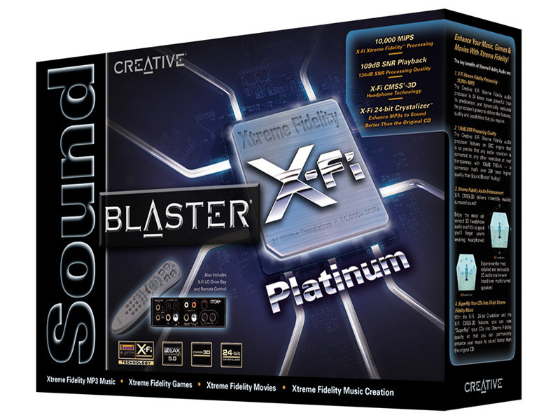 X-Fi Platinum Verpackung