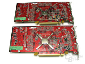 ATi Radeon X1800 GTO (oben) und Radeon X1800 XL